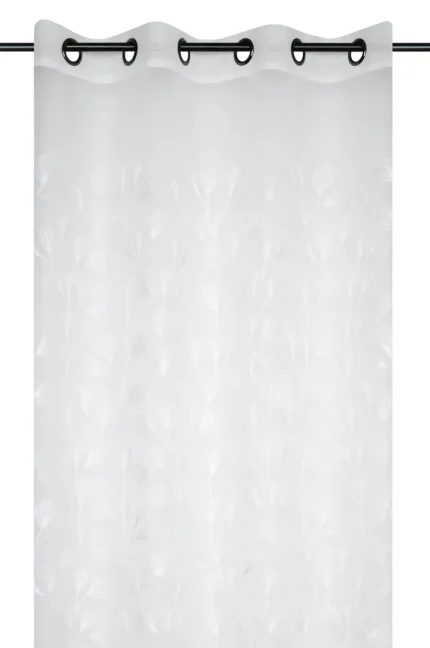 Perdea Nova 140X260 cm, culoare alb, 100% poliester - imagine 2