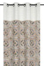 Draperie Tucano 140X260 cm, culoare bej/crem, 45% poliester 55% bumbac