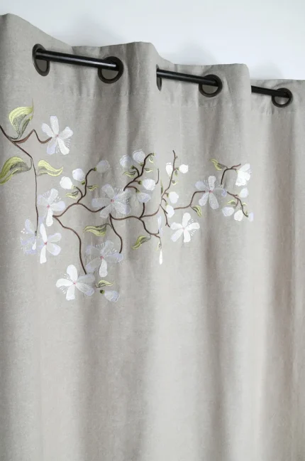 Draperie Printemps 140X260 cm, culoare natural, 45% poliester 55% bumbac - imagine 2