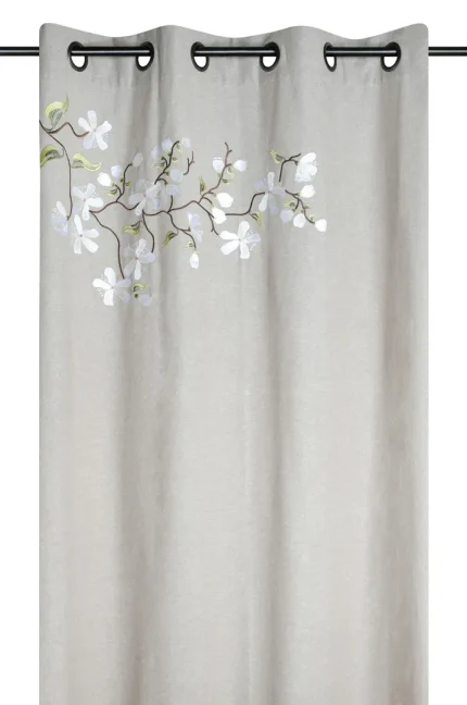Draperie Printemps 140X260 cm, culoare natural, 45% poliester 55% bumbac - imagine 3
