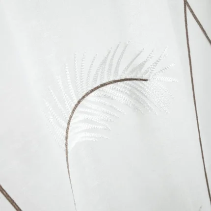 Perdea Pampa 140X260 cm, culoare alb, 100% poliester