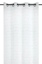 Perdea Doureve 135X260 cm, culoare alb, 100% poliester - imagine 2