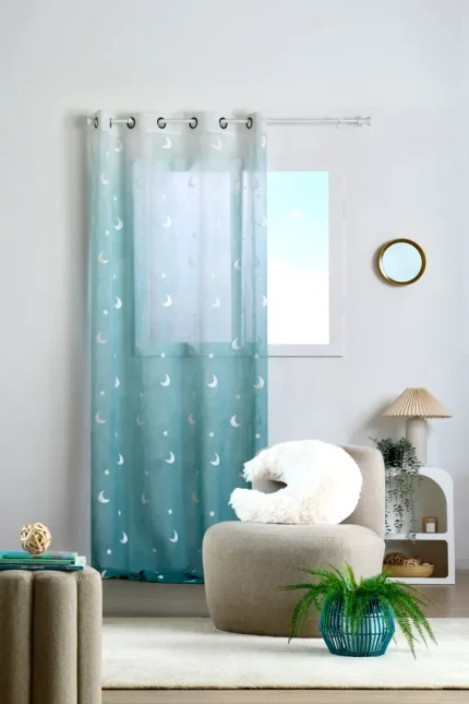 Perdea Moonlight 140X260 cm, culoare verde, 100% poliester - imagine 4