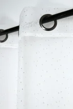 Perdea Stacy 135X260 cm, culoare alb, 100% poliester