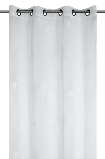 Perdea Blowing 140X260 cm, culoare alb, 100% poliester - imagine 2